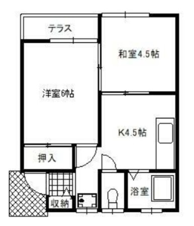 グリーンコーポの物件間取画像